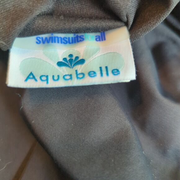 Swimsuitsforall Aquabelle One Piece Swimsuit Womens 18W Black Slimming Padded - Picture 5 of 6